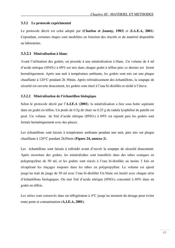 Evaluation de la pollution dans la baie de Bou-ismail