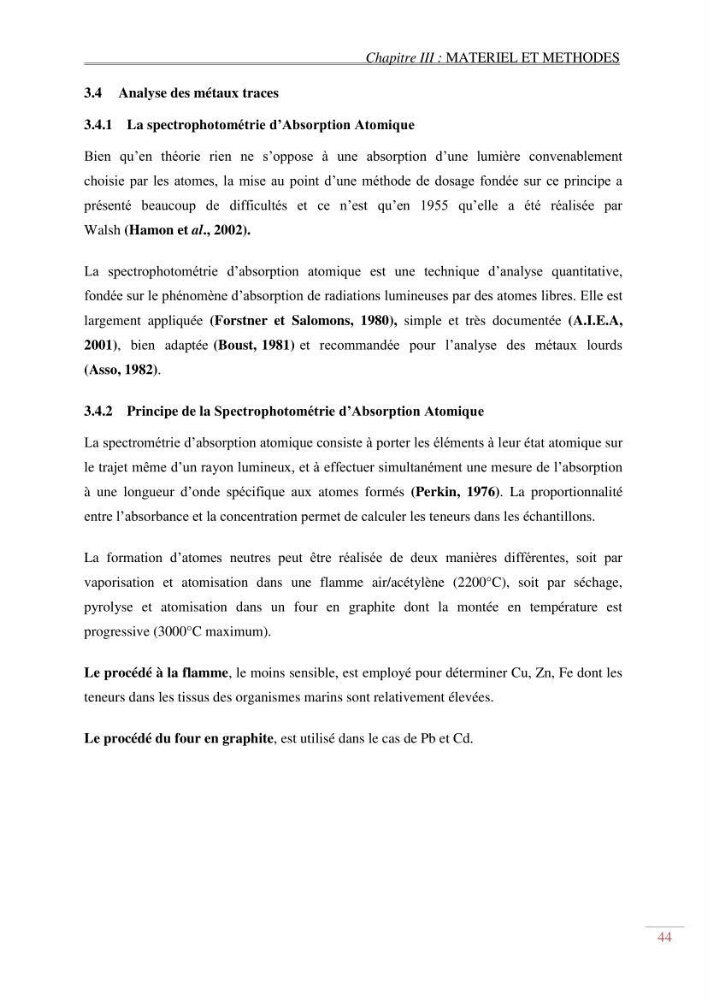 Evaluation de la pollution dans la baie de Bou-ismail