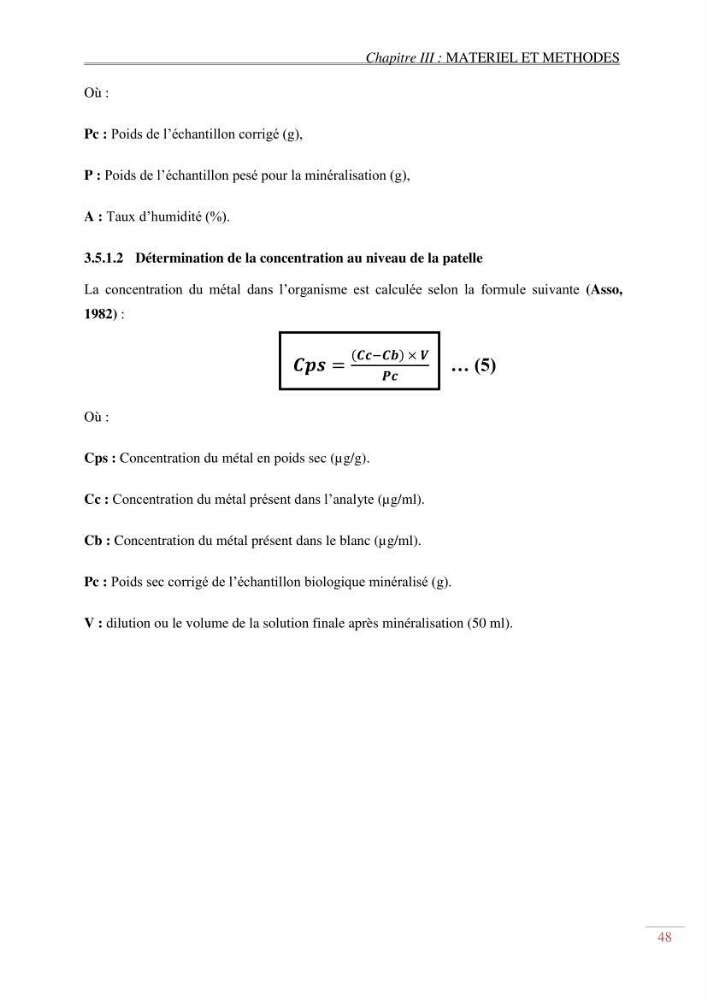 Evaluation de la pollution dans la baie de Bou-ismail