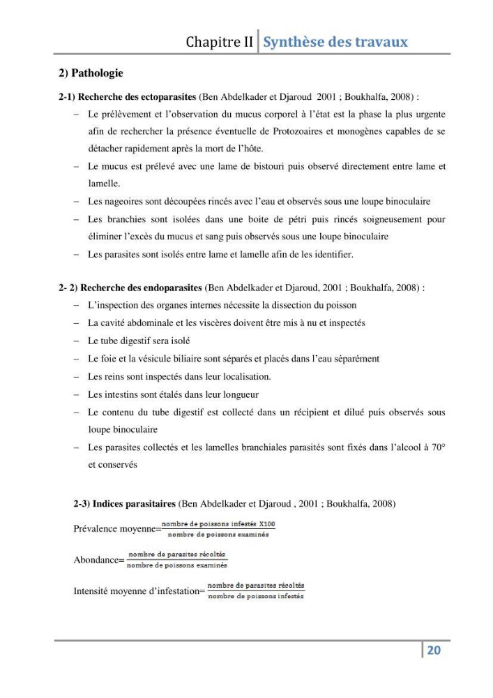 Le genre Barbus en Algérie