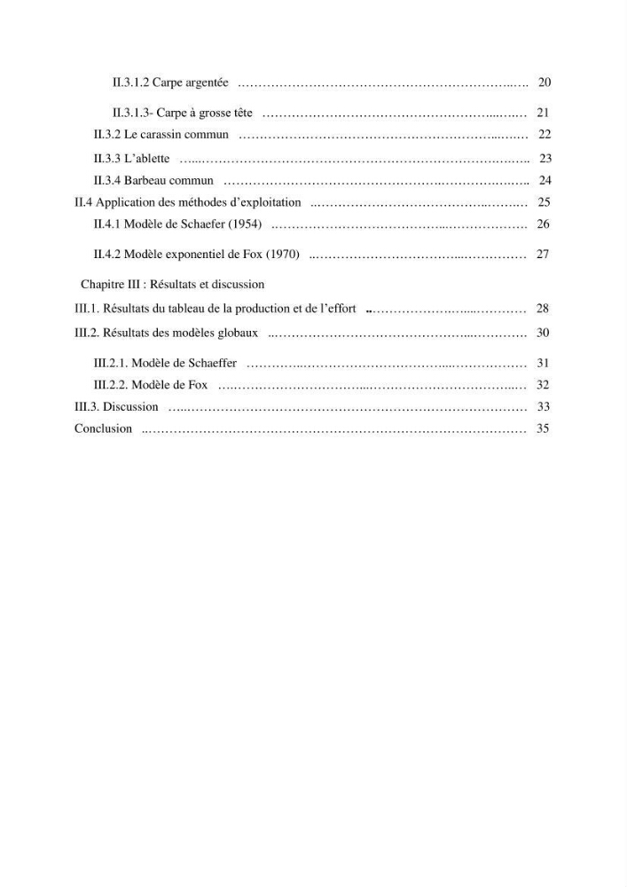 Estimation de niveau d\'exploitation de la ressource halieutique dans le barrage d\'Ain Zada: