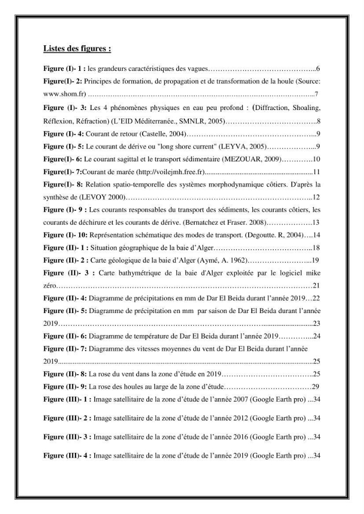 Influence de promontoire rocheux (cap Matifou) sur les processus hydrosédimentaire de la plage Tamenfoust-Est