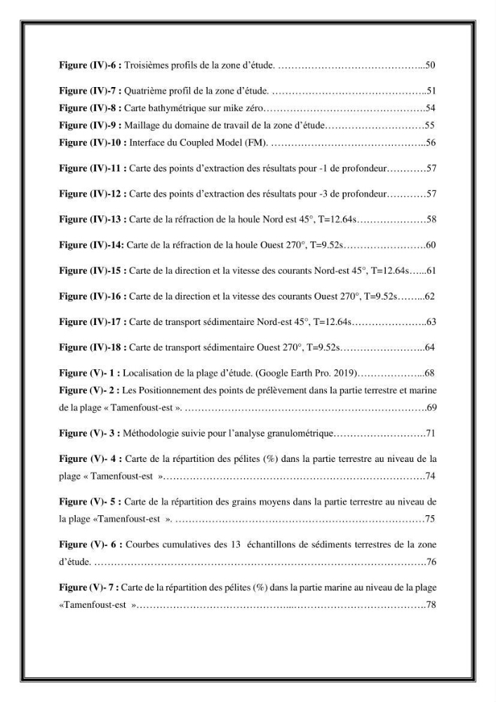 Influence de promontoire rocheux (cap Matifou) sur les processus hydrosédimentaire de la plage Tamenfoust-Est