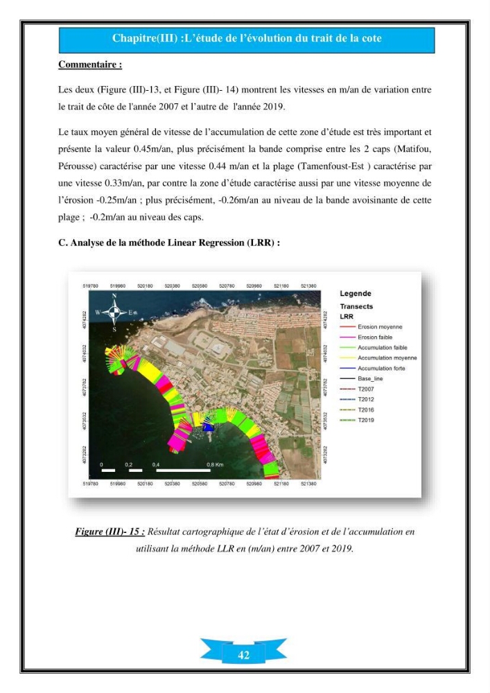 Influence de promontoire rocheux (cap Matifou) sur les processus hydrosédimentaire de la plage Tamenfoust-Est