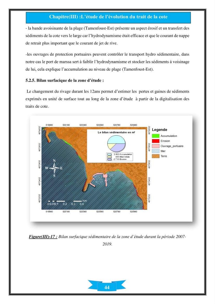 Influence de promontoire rocheux (cap Matifou) sur les processus hydrosédimentaire de la plage Tamenfoust-Est