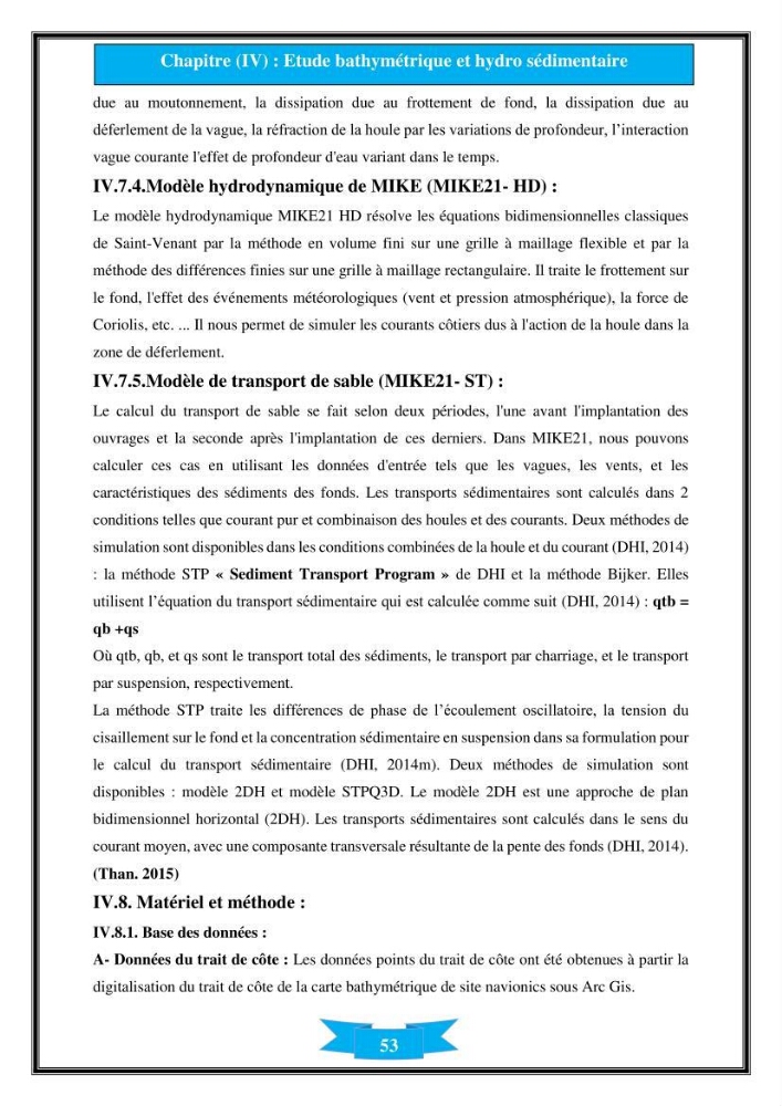 Influence de promontoire rocheux (cap Matifou) sur les processus hydrosédimentaire de la plage Tamenfoust-Est