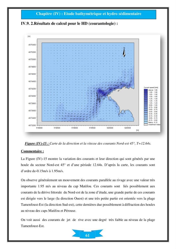 Influence de promontoire rocheux (cap Matifou) sur les processus hydrosédimentaire de la plage Tamenfoust-Est