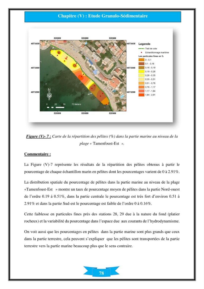 Influence de promontoire rocheux (cap Matifou) sur les processus hydrosédimentaire de la plage Tamenfoust-Est