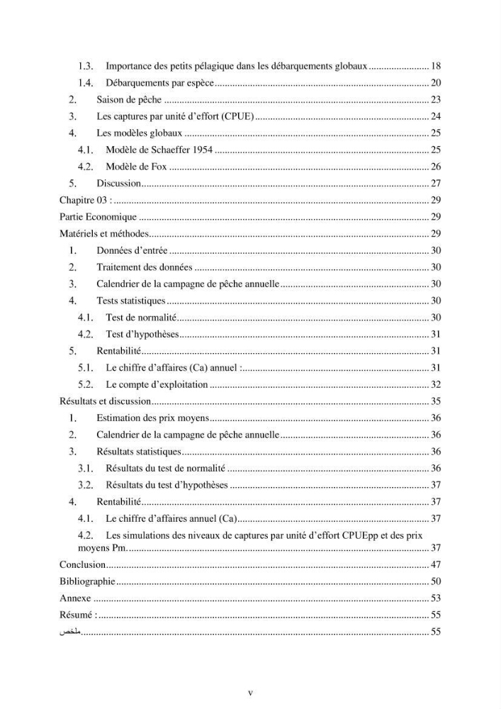 Le système halieutique pélagique dans l’Est algérien: Analyse des captures de 4 petits pélagiques par les senneurs de Collo et étude de l’efficacité économique de cette flottille.
