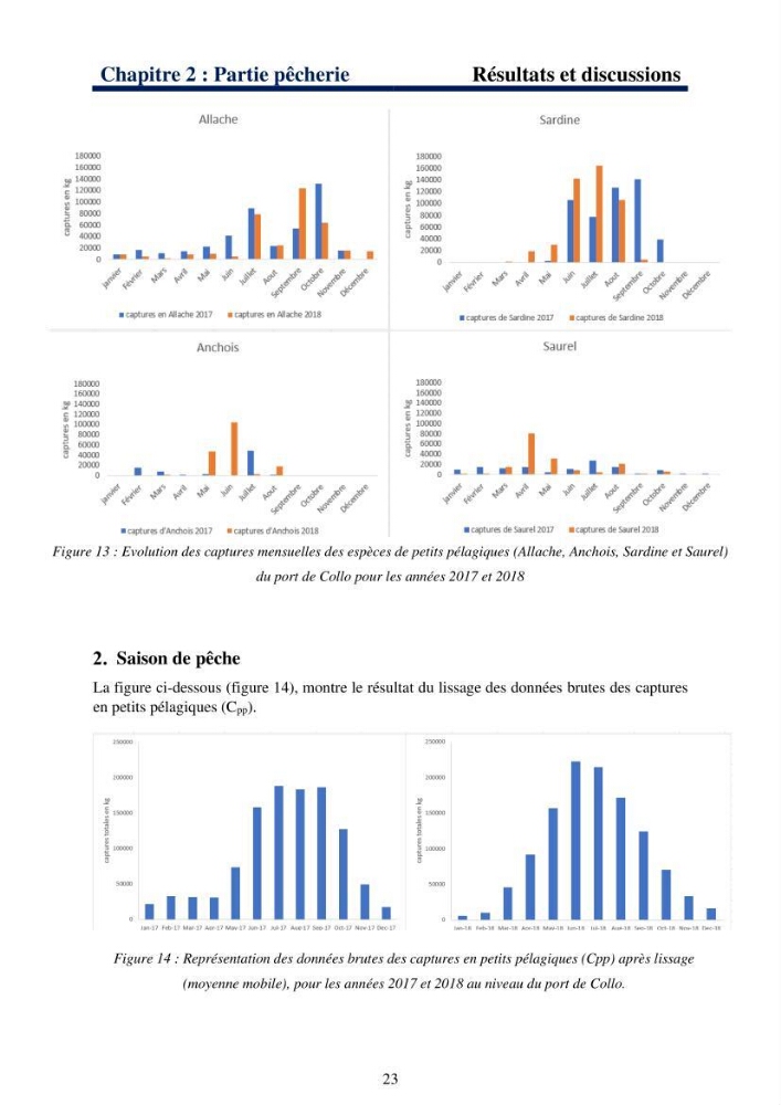 Le système halieutique pélagique dans l’Est algérien: Analyse des captures de 4 petits pélagiques par les senneurs de Collo et étude de l’efficacité économique de cette flottille.