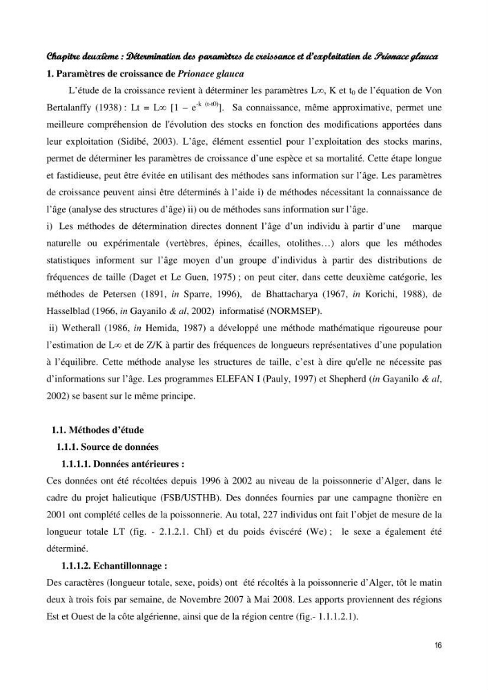 Contribution à l\'étude de la systématique et de l\'exploitation de quelques requins pélagiques du bassin Algérien