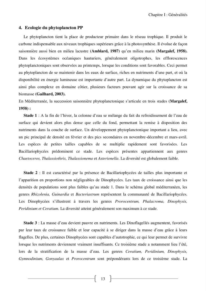 Biodiversité et composition du phytoplancton et du microphytobenthos de la côte Est Algéroise