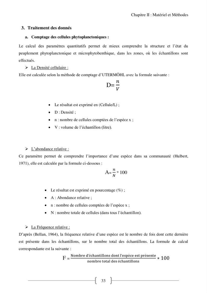 Biodiversité et composition du phytoplancton et du microphytobenthos de la côte Est Algéroise