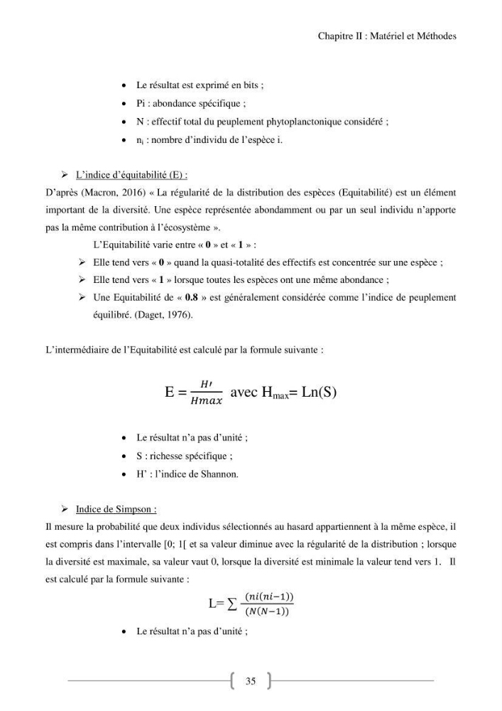 Biodiversité et composition du phytoplancton et du microphytobenthos de la côte Est Algéroise