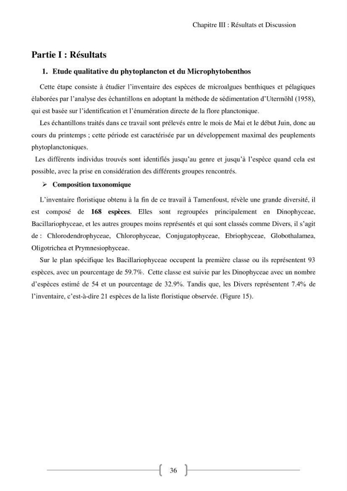 Biodiversité et composition du phytoplancton et du microphytobenthos de la côte Est Algéroise