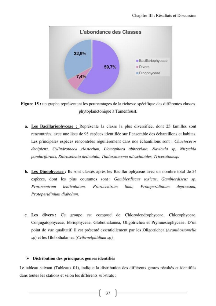Biodiversité et composition du phytoplancton et du microphytobenthos de la côte Est Algéroise