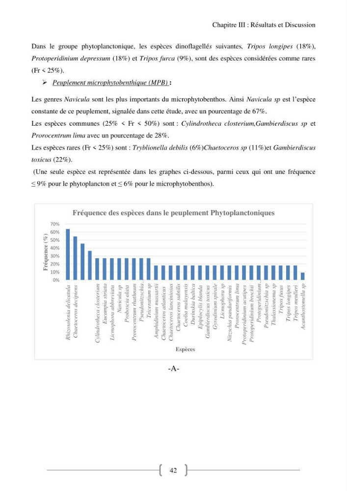 Biodiversité et composition du phytoplancton et du microphytobenthos de la côte Est Algéroise