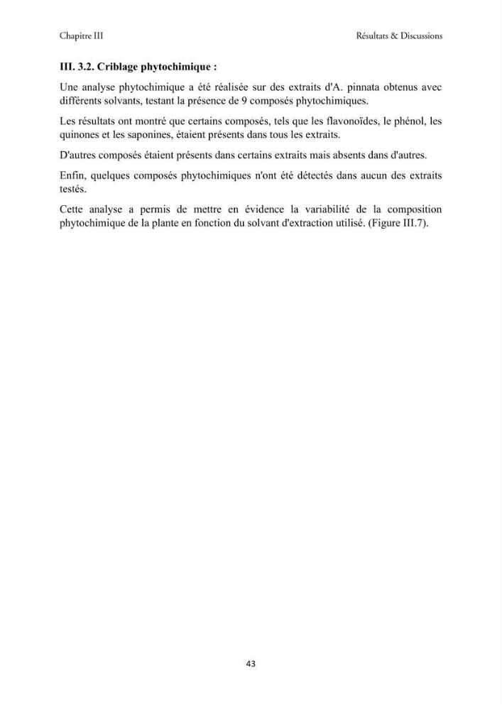 Détermination des propriétés antioxydantes et antimicrobiennes d\'une plante aquatique l’Azolla pinnata en vue de sa valorisation
