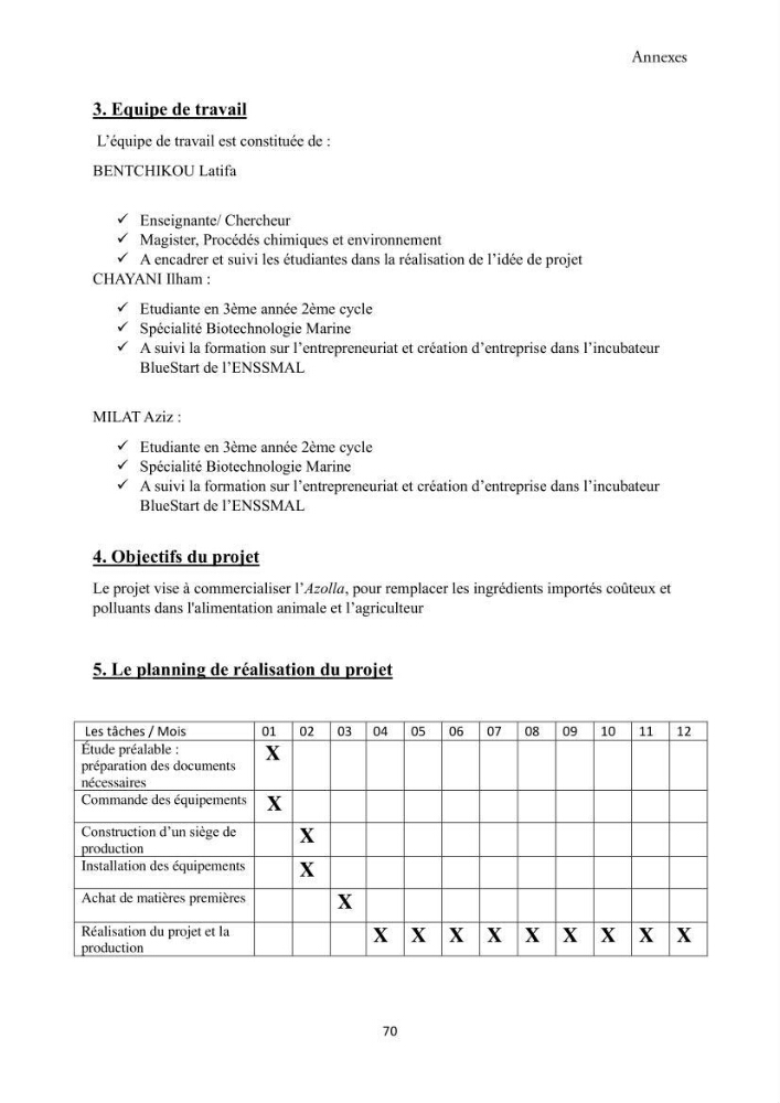 Détermination des propriétés antioxydantes et antimicrobiennes d\'une plante aquatique l’Azolla pinnata en vue de sa valorisation