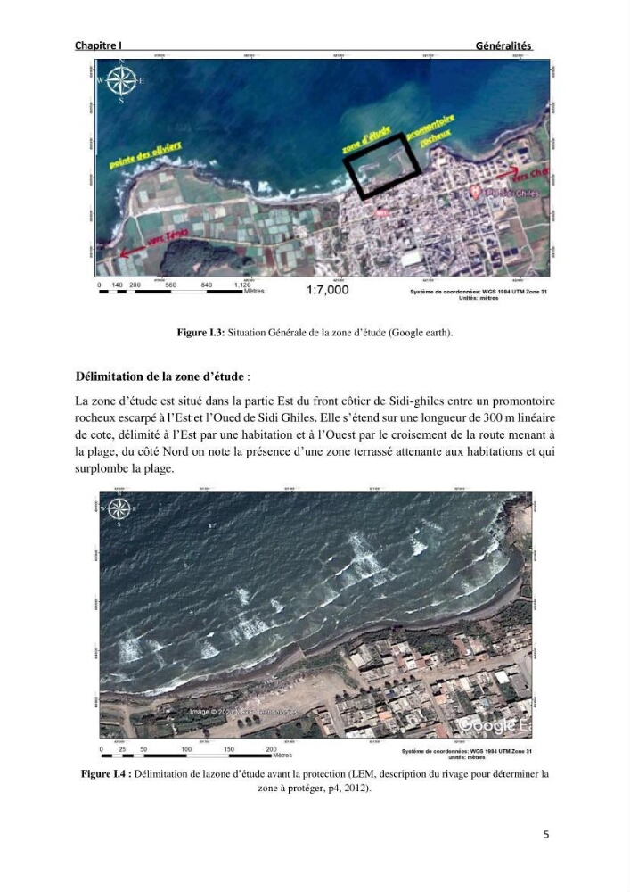 Etude deProtection du Rivage de Sidi Ghiles: