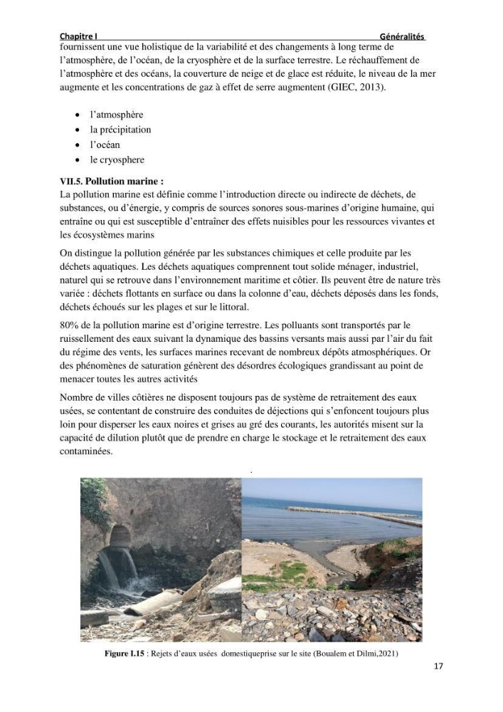 Etude deProtection du Rivage de Sidi Ghiles: