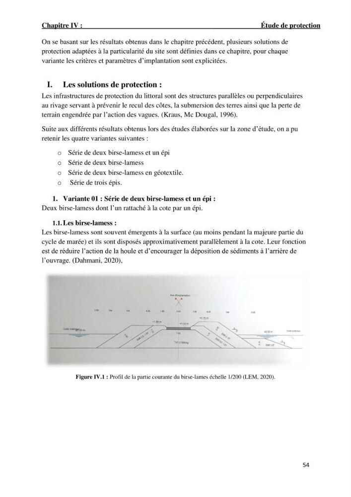 Etude deProtection du Rivage de Sidi Ghiles: