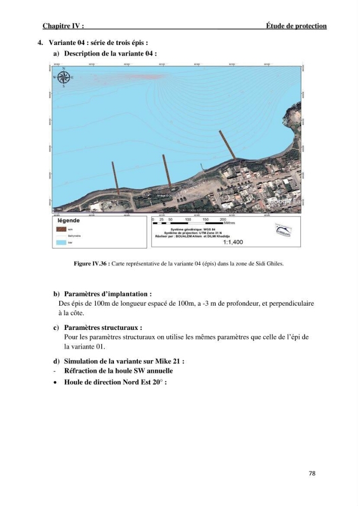 Etude deProtection du Rivage de Sidi Ghiles: