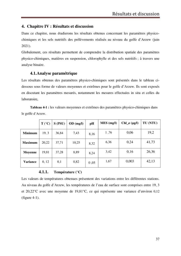 Contribution à l’évaluation de la qualité du milieu marin dans la cote oranaise (Golfe d’Arzew).: