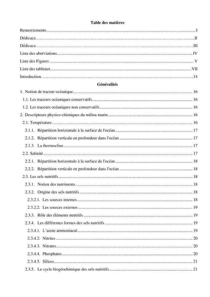 Les conditions physicochimiques au large des côtes centrales algériennes: contribution à l’étude des structures hydrologiques