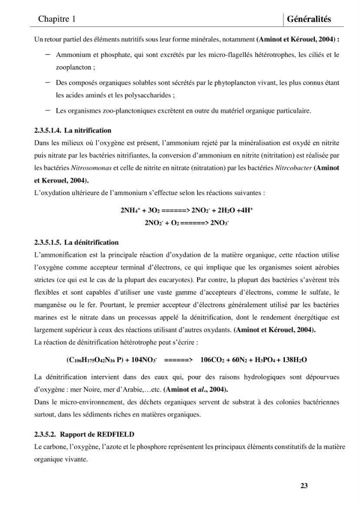 Les conditions physicochimiques au large des côtes centrales algériennes: contribution à l’étude des structures hydrologiques