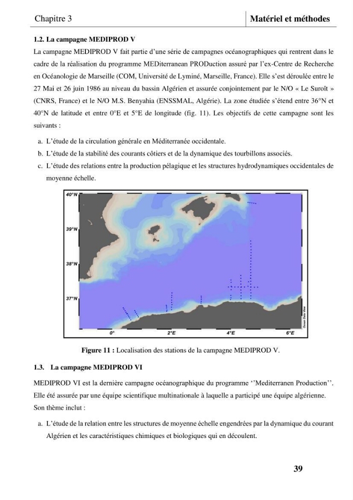 Les conditions physicochimiques au large des côtes centrales algériennes: contribution à l’étude des structures hydrologiques
