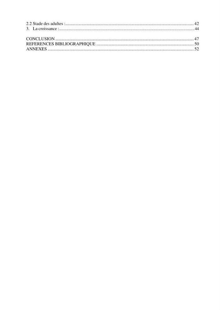 Estimation de la croissance d’Artemia salina en élevage