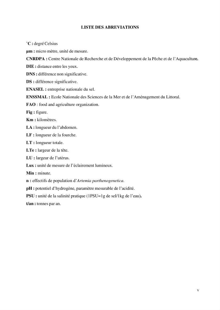 Estimation de la croissance d’Artemia salina en élevage