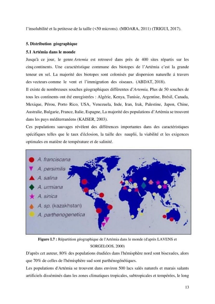 Estimation de la croissance d’Artemia salina en élevage