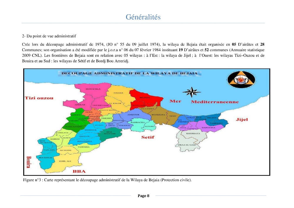 Essai d\'élaboration de la carte de sensibilité écologique de la wilaya de Béjaia