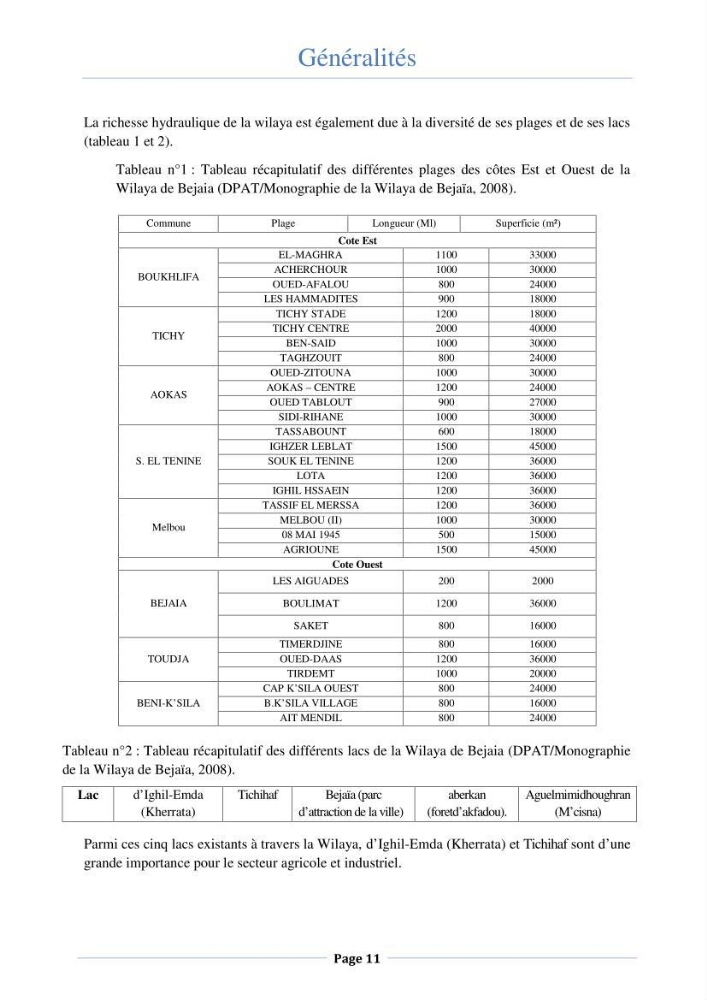 Essai d\'élaboration de la carte de sensibilité écologique de la wilaya de Béjaia