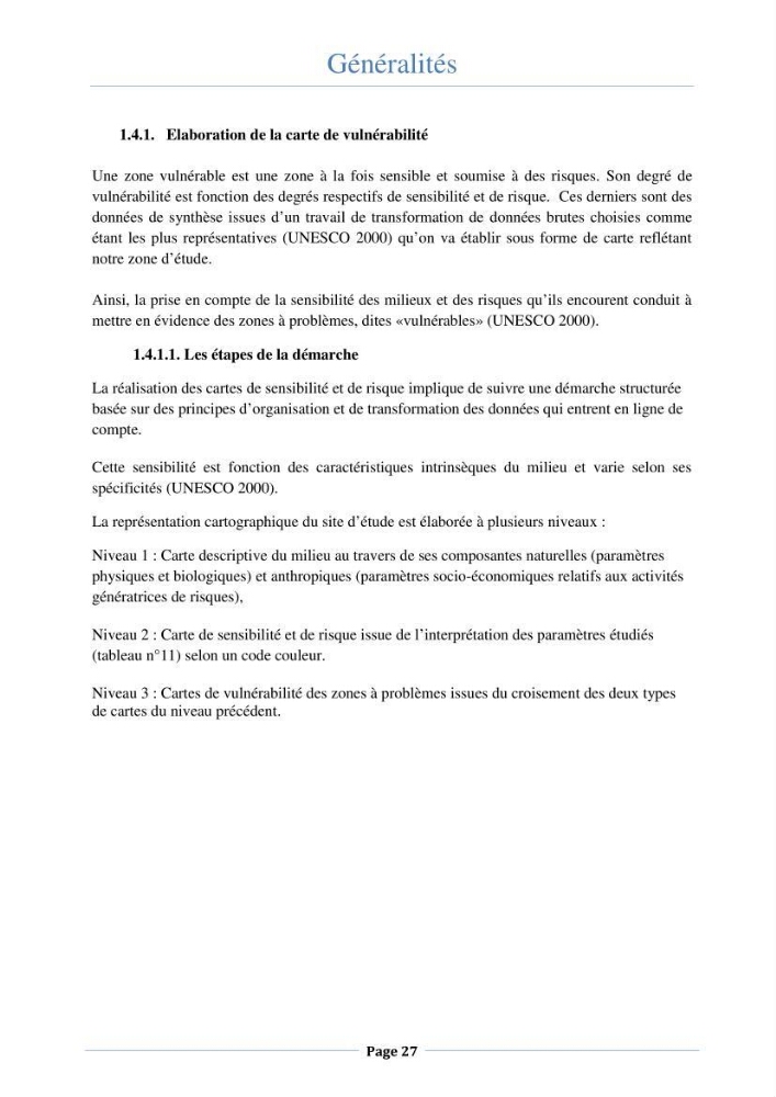 Essai d\'élaboration de la carte de sensibilité écologique de la wilaya de Béjaia