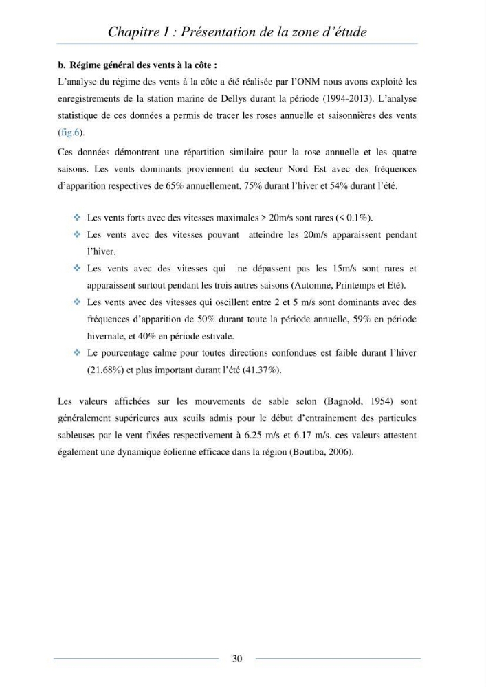 Mise en place d\'une base de donnée sédimentologique dans le domaine côtier de la grande baie de zemmouri