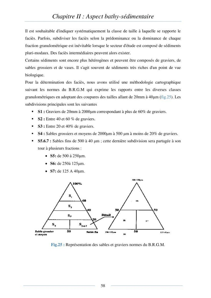 Mise en place d\'une base de donnée sédimentologique dans le domaine côtier de la grande baie de zemmouri