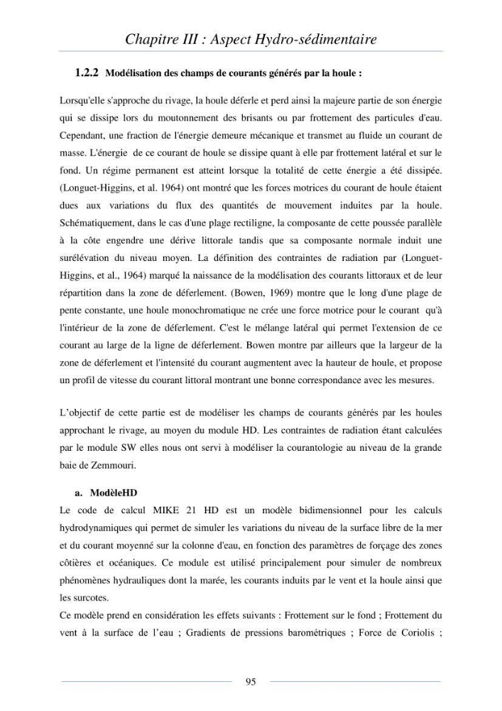 Mise en place d\'une base de donnée sédimentologique dans le domaine côtier de la grande baie de zemmouri