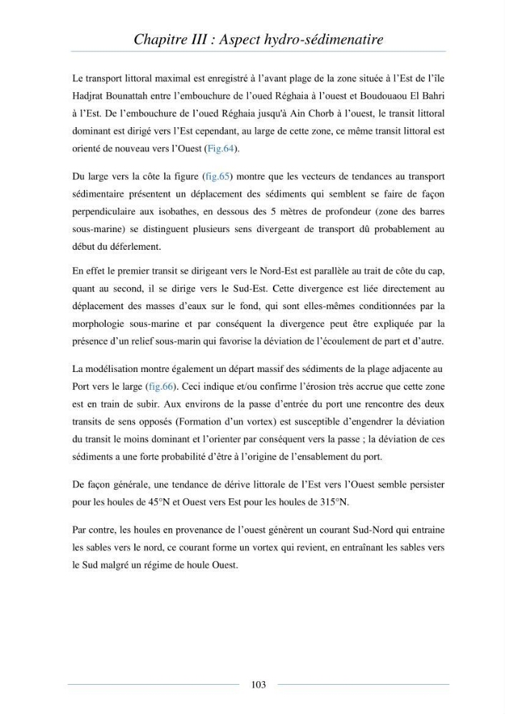 Mise en place d\'une base de donnée sédimentologique dans le domaine côtier de la grande baie de zemmouri