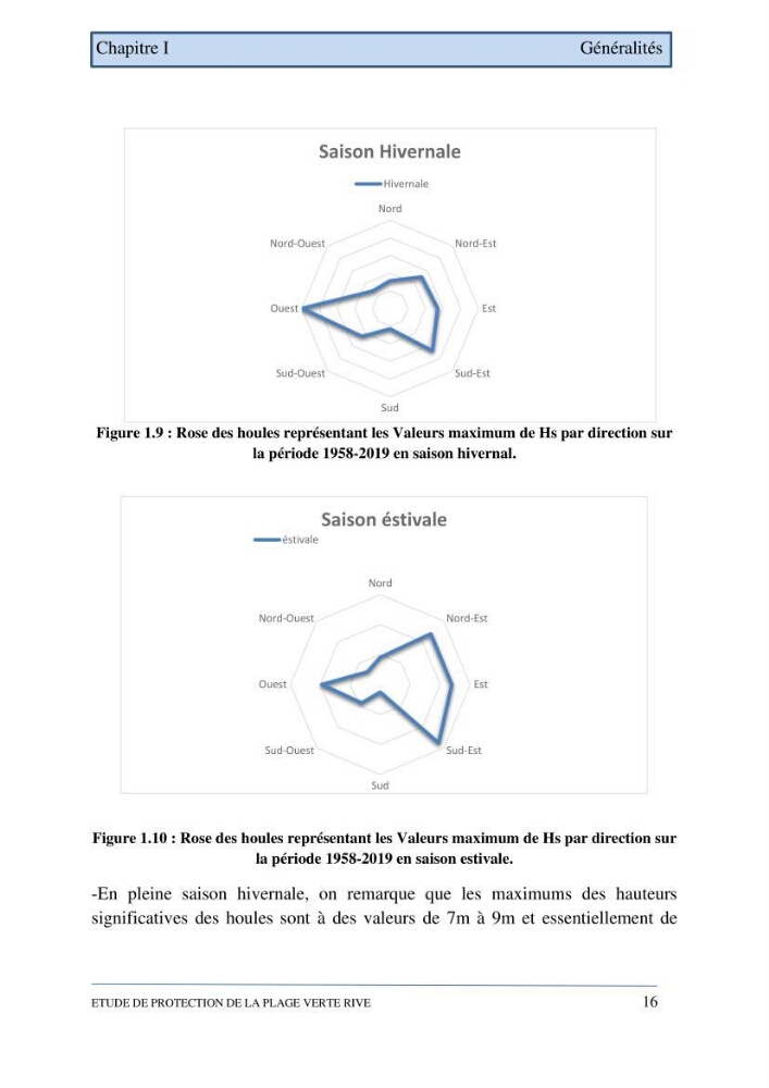 Etude de protection de la plage de la Verte Rive (Bordj El Kiffan)