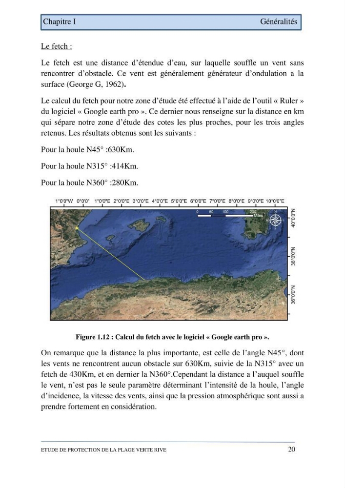 Etude de protection de la plage de la Verte Rive (Bordj El Kiffan)