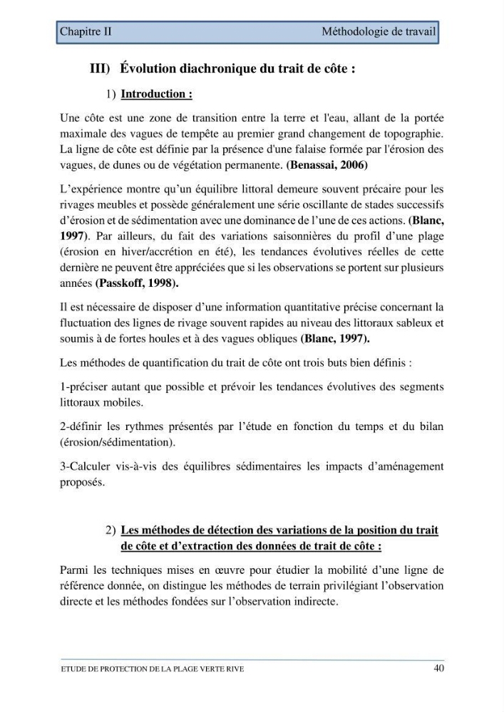 Etude de protection de la plage de la Verte Rive (Bordj El Kiffan)