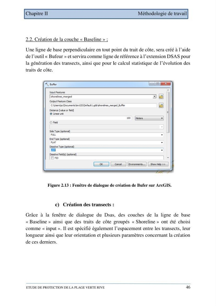 Etude de protection de la plage de la Verte Rive (Bordj El Kiffan)