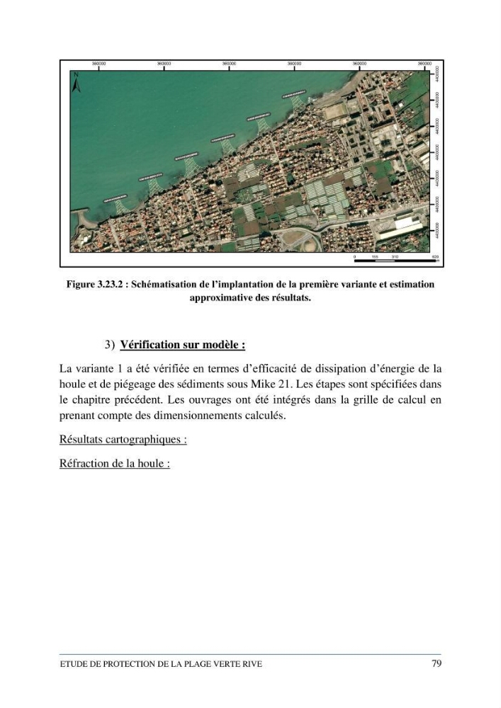 Etude de protection de la plage de la Verte Rive (Bordj El Kiffan)