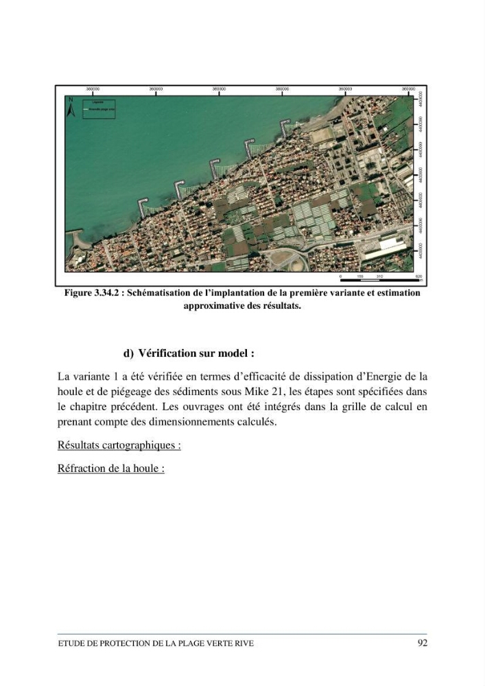 Etude de protection de la plage de la Verte Rive (Bordj El Kiffan)