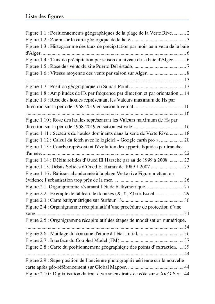 Etude de protection de la plage de la Verte Rive (Bordj El Kiffan)