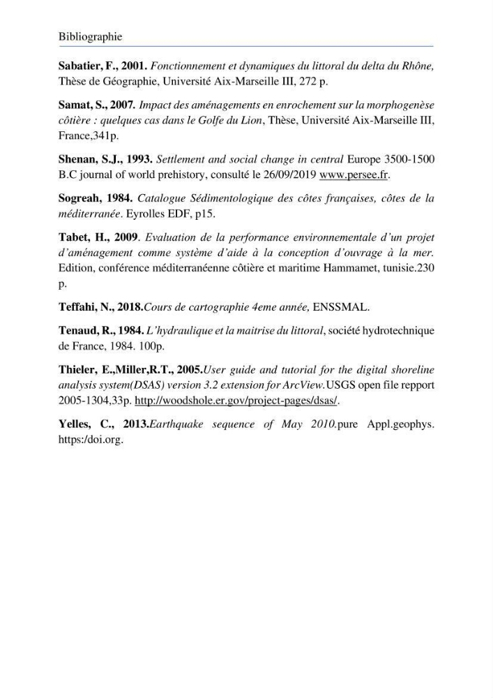 Etude de protection de la plage de la Verte Rive (Bordj El Kiffan)