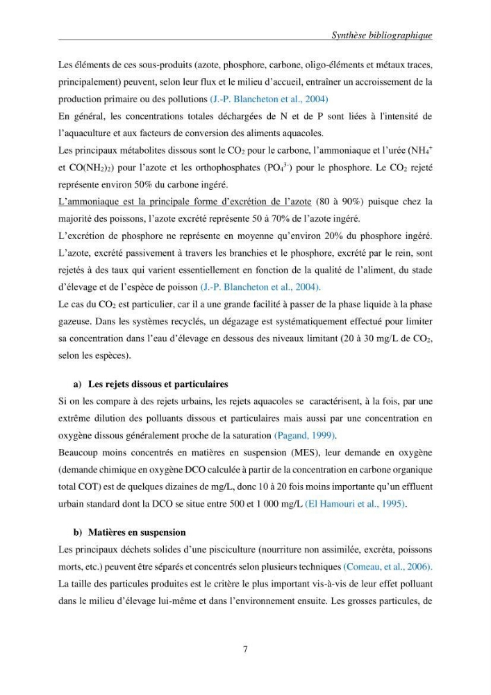 Etude du procédé hybride couplant l’adsorption et la photocatalyse. Application au traitement des effluents issus des fermes piscicoles.